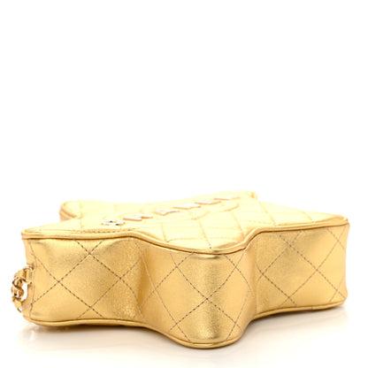 Chanel Metallic Lambskin Quilted Walk Of Fame Star Bag Gold 4 of 11