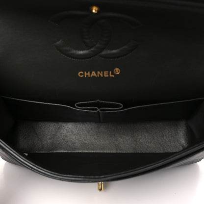 Chanel Lambskin Quilted Medium Double Flap Dark Grey 5 of 11