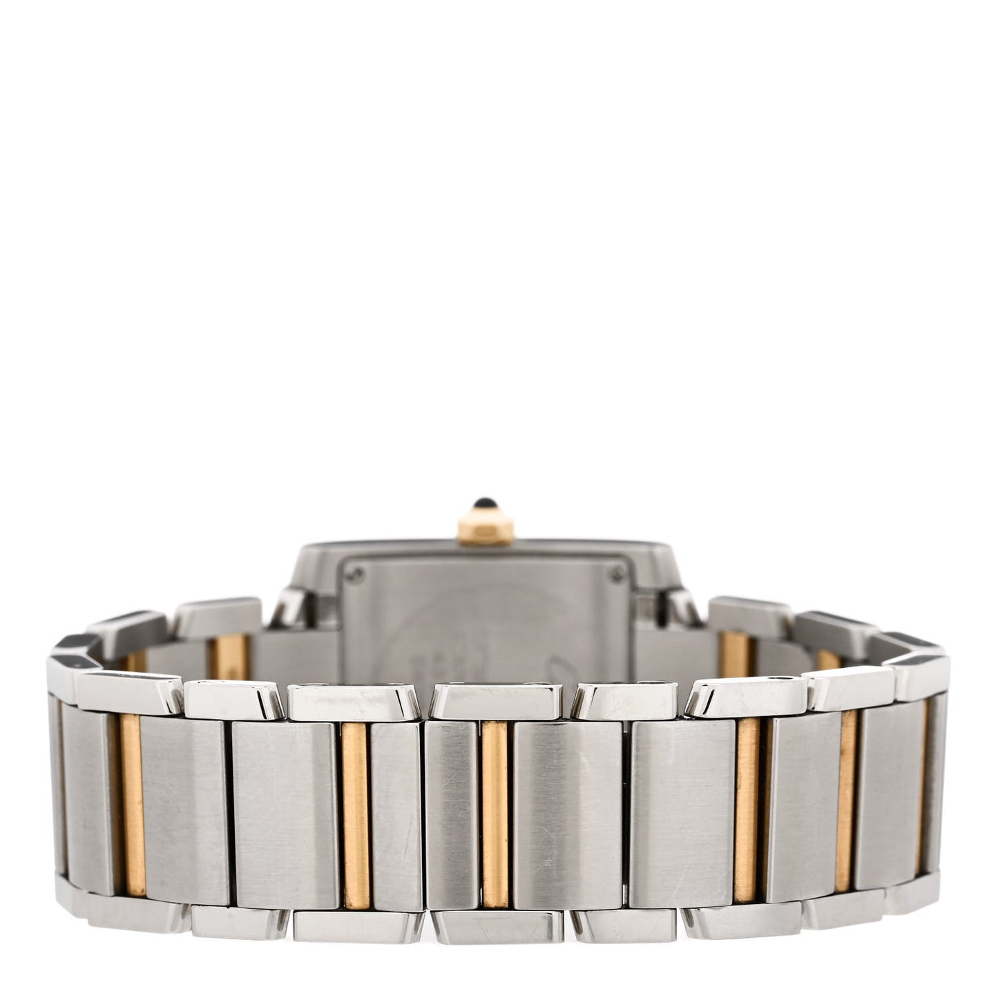 Stainless Steel 18K Yellow Gold 25mm Tank Francaise Quartz Watch