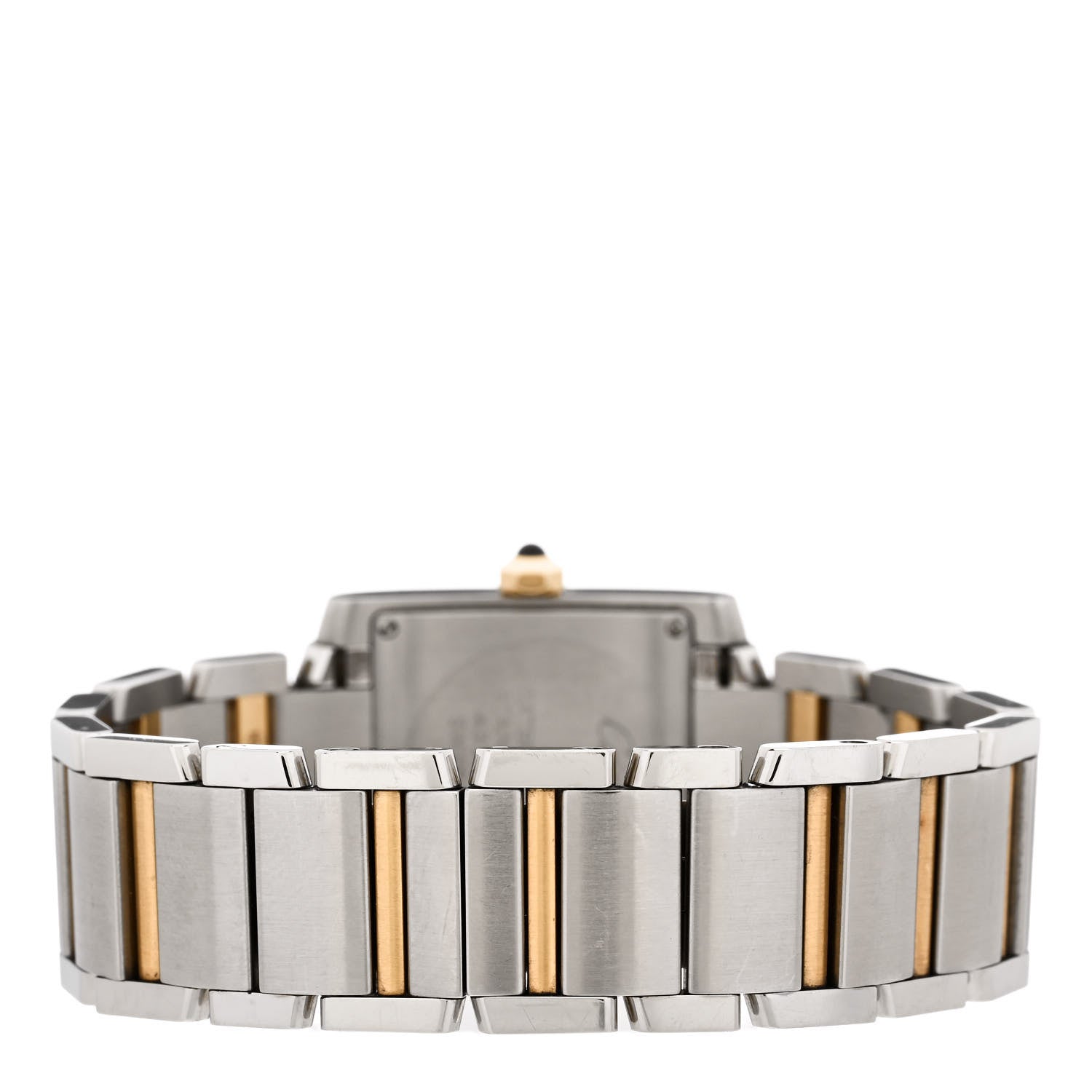 Cartier Stainless Steel 18K Yellow Gold 25mm Tank Francaise Quartz Watch 3 of 5