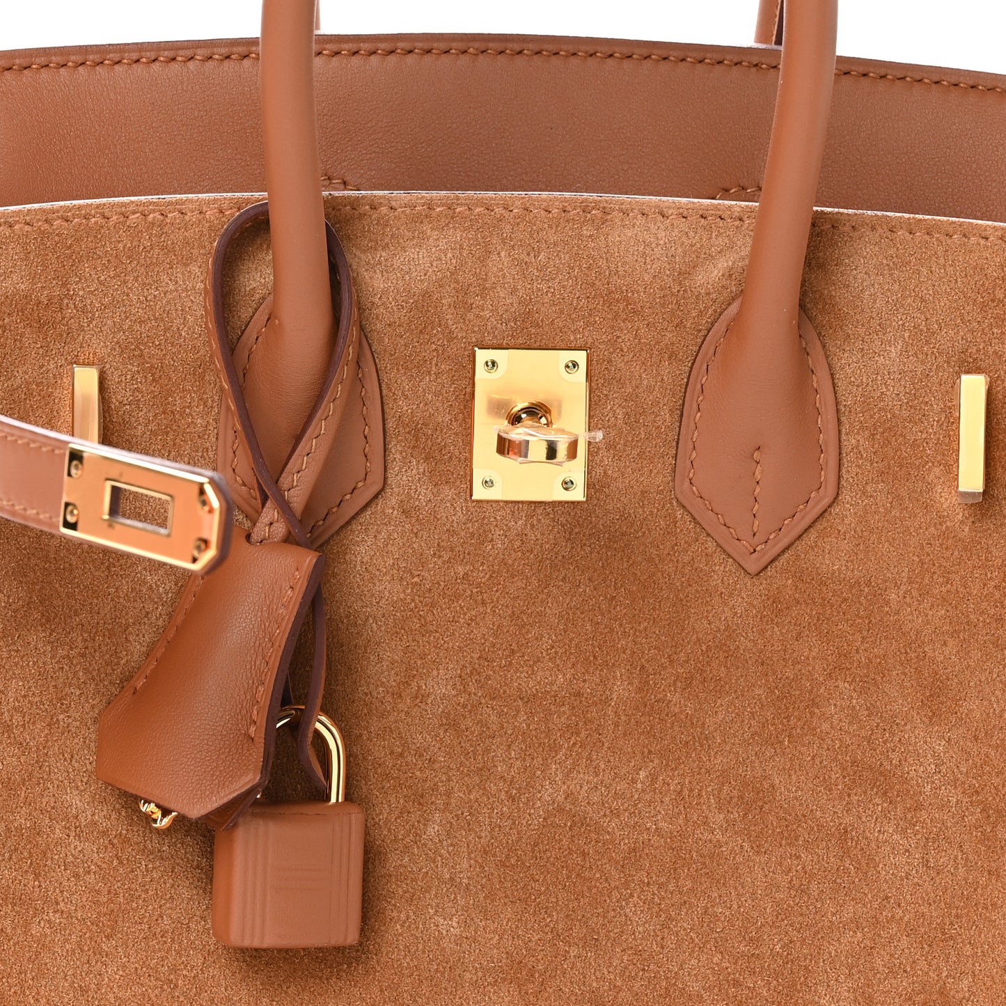 Veau Doblis Swift Grizzly Birkin 25 Gold