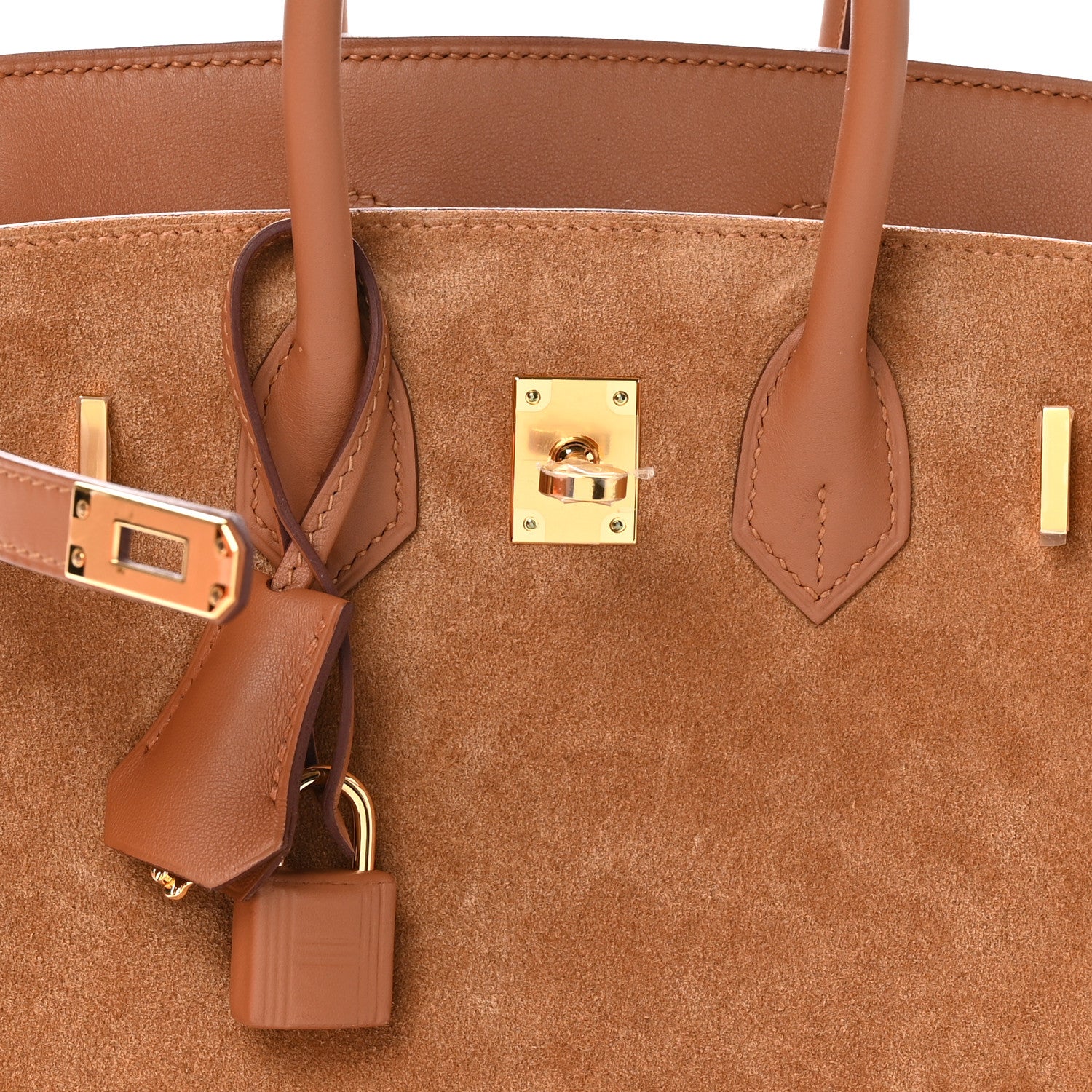 Hermes Veau Doblis Swift Grizzly Birkin 25 Gold 6 of 12