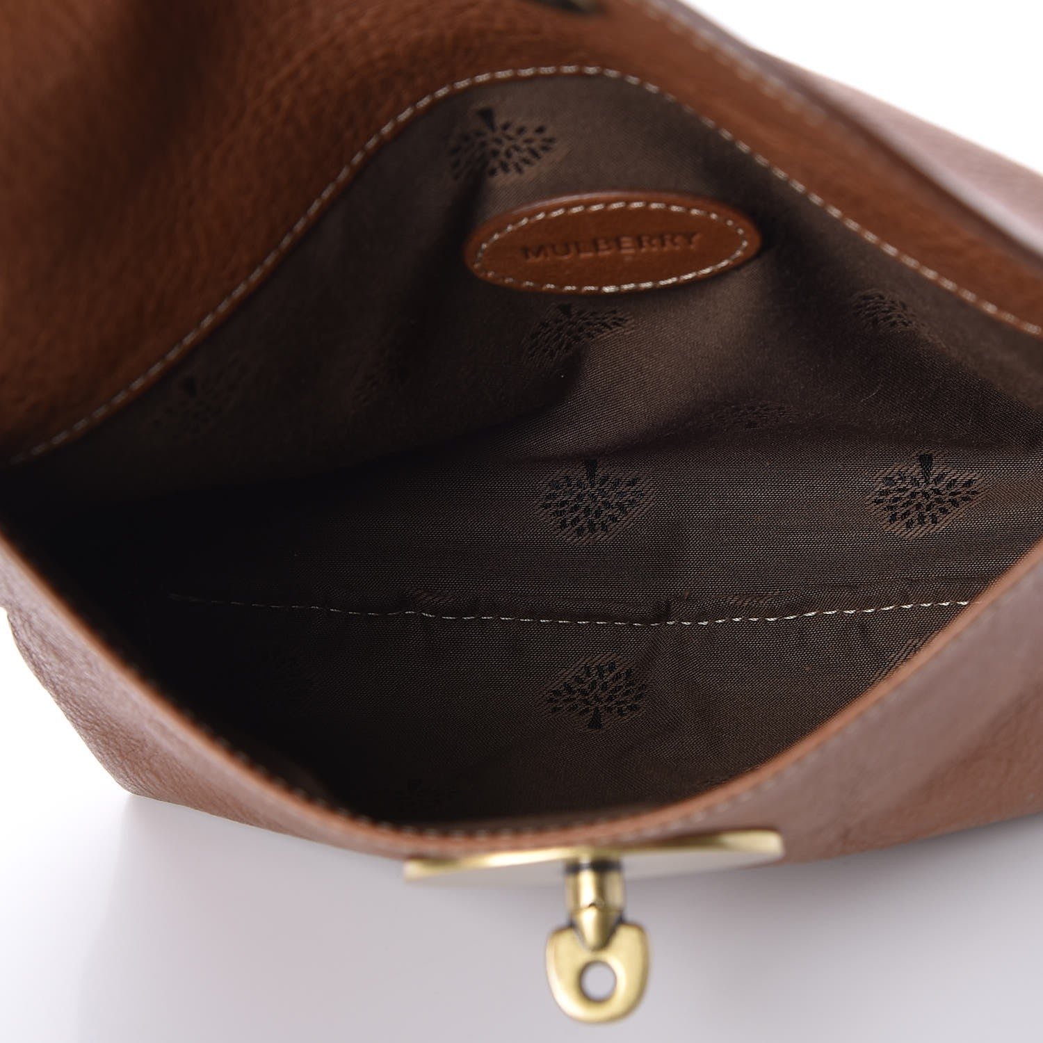 Mulberry Natural Vegetable Tanned Locked Cosmetic Pouch Oak 5 of 7