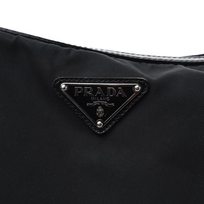 Prada Tessuto Nylon Calfskin Flat Messenger Bag Black 17 of 21