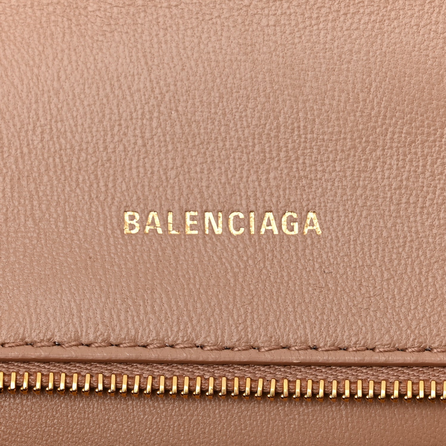 Balenciaga Grained Calfskin Small Hourglass Top Handle Bag Nude Beige 6 of 16