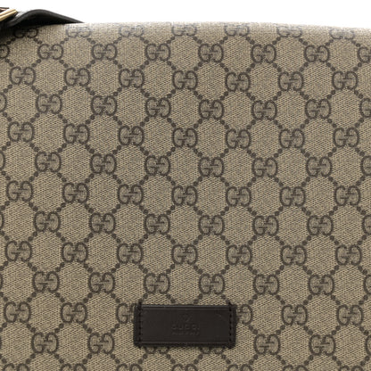 Gucci GG Plus Monogram Messenger Diaper Bag Dark Brown 8 of 12
