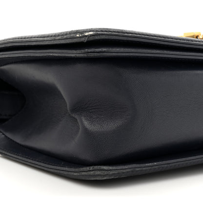 Chanel Lambskin Quilted Medium Boy Flap Dark Navy 10 of 18