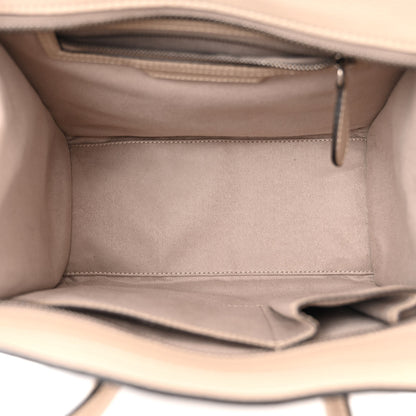 Celine Drummed Calfskin Micro Luggage Dune 5 of 11
