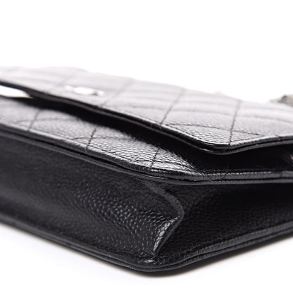 Chanel Caviar Quilted Wallet On Chain WOC Black 9 of 10