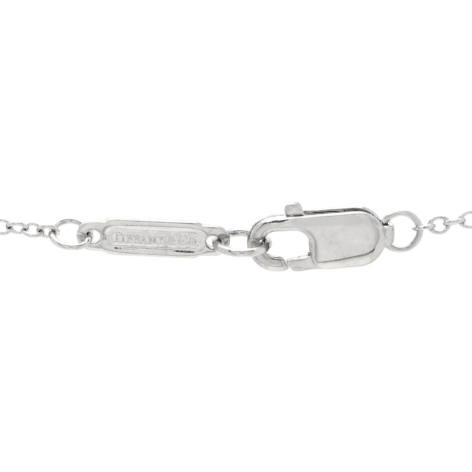 Tiffany Platinum Diamond Jazz Drop Pendant Necklace 5 of 5