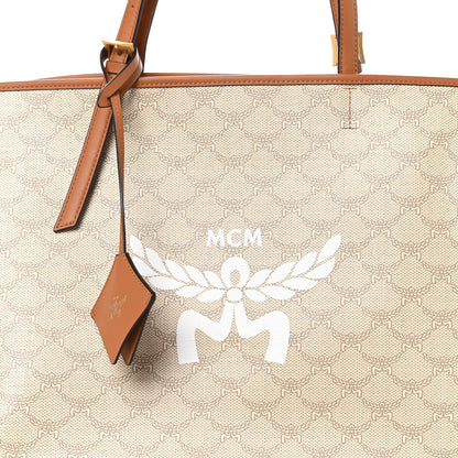 MCM Lauretos Nappa Medium Himmel Shopper Tote Oatmeal 7 of 9