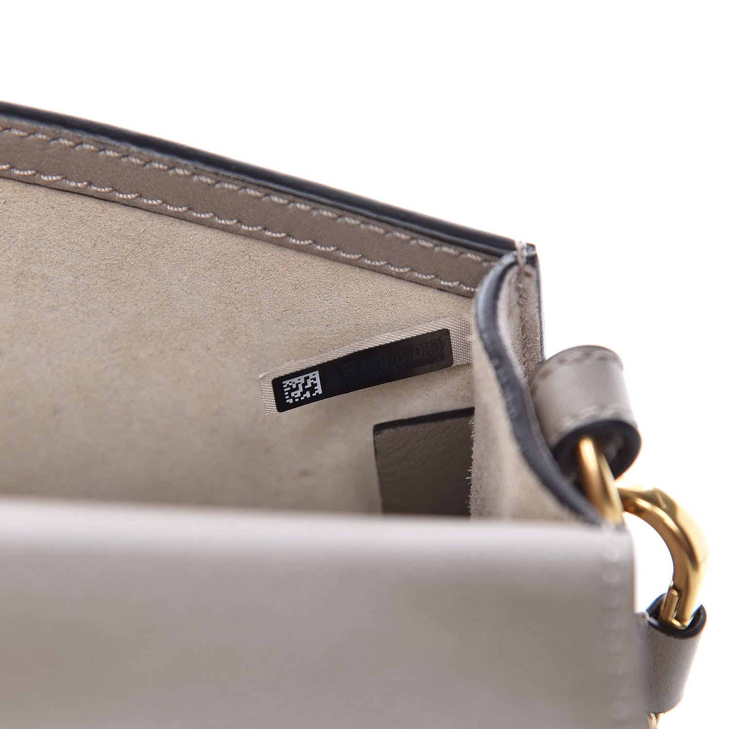Chloe Calfskin Suede Small Nile Bracelet Bag Motty Grey 8 of 10