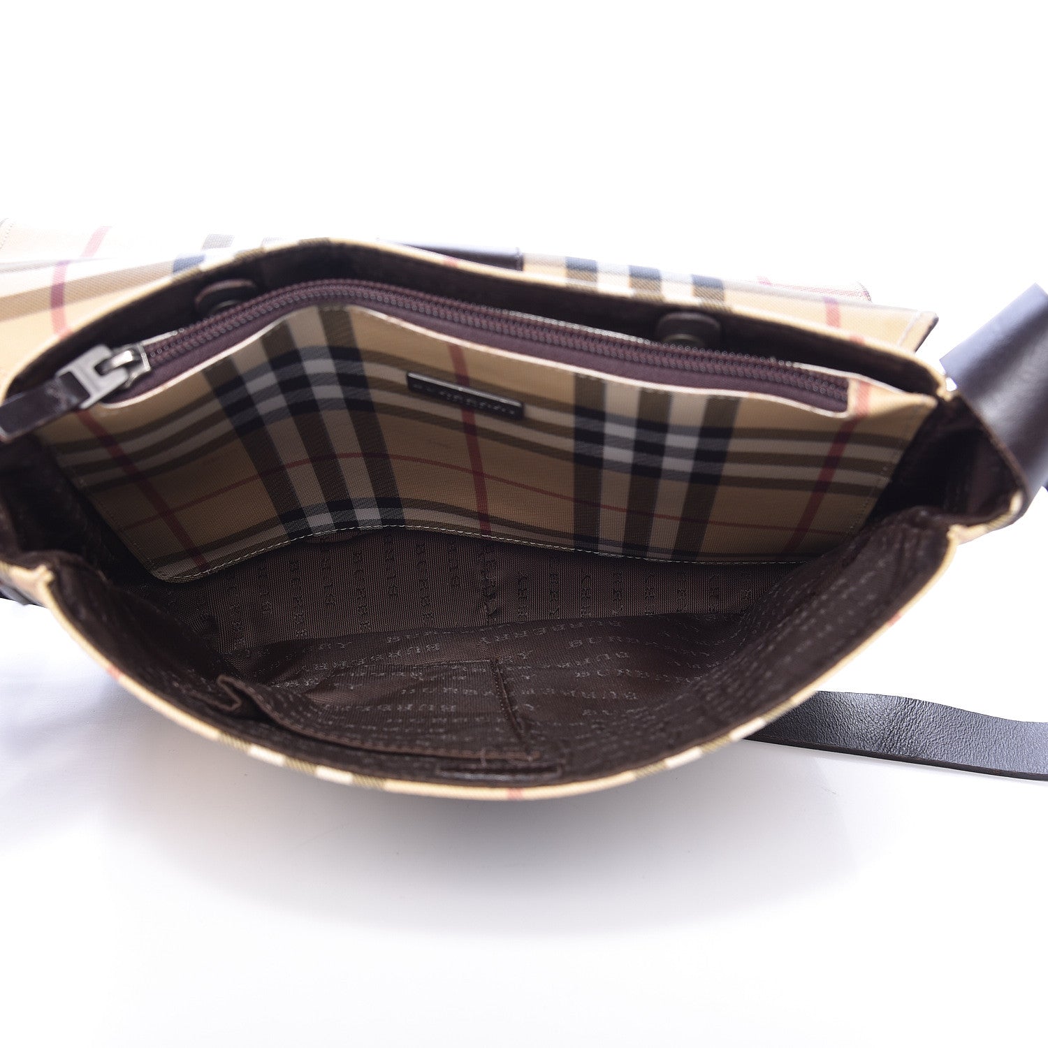 Burberry House Check Messenger Bag Brown 5 of 17