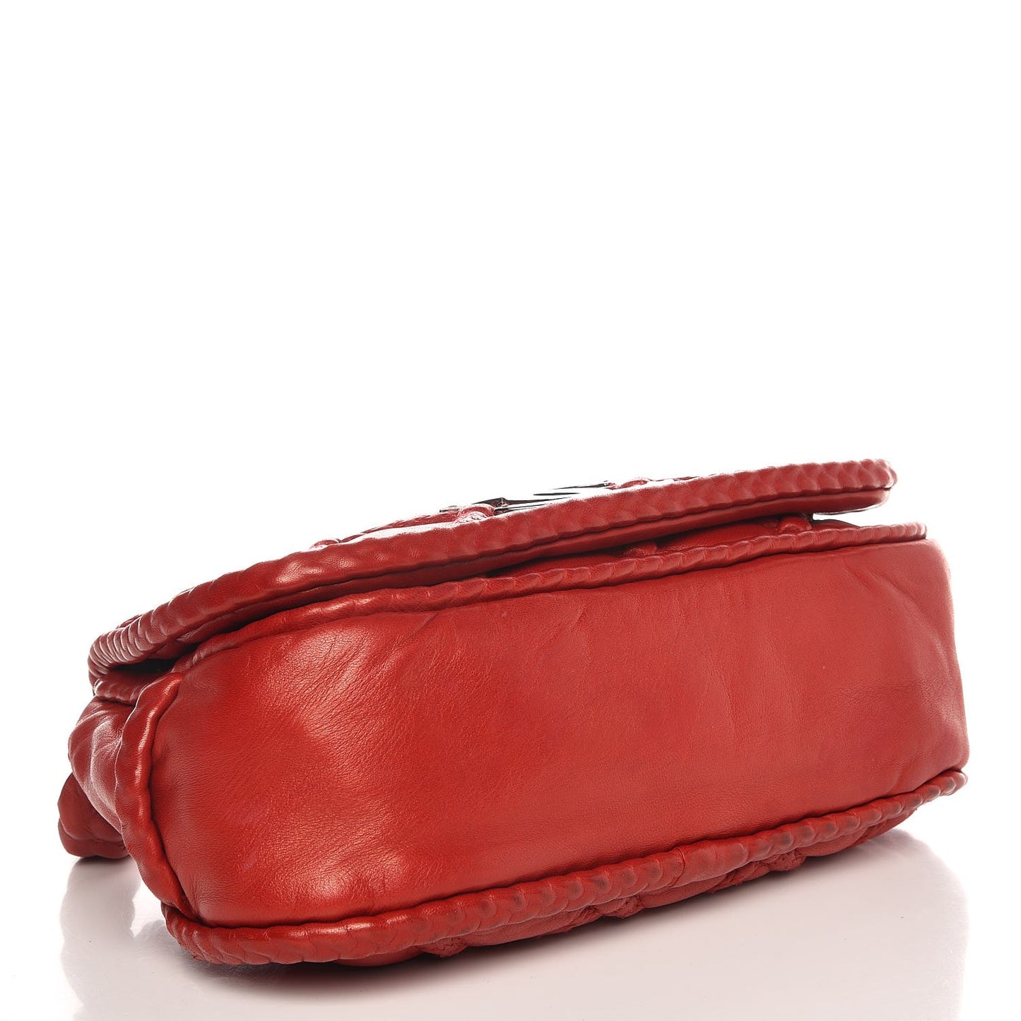 Lambskin Hidden Chain Flap Red