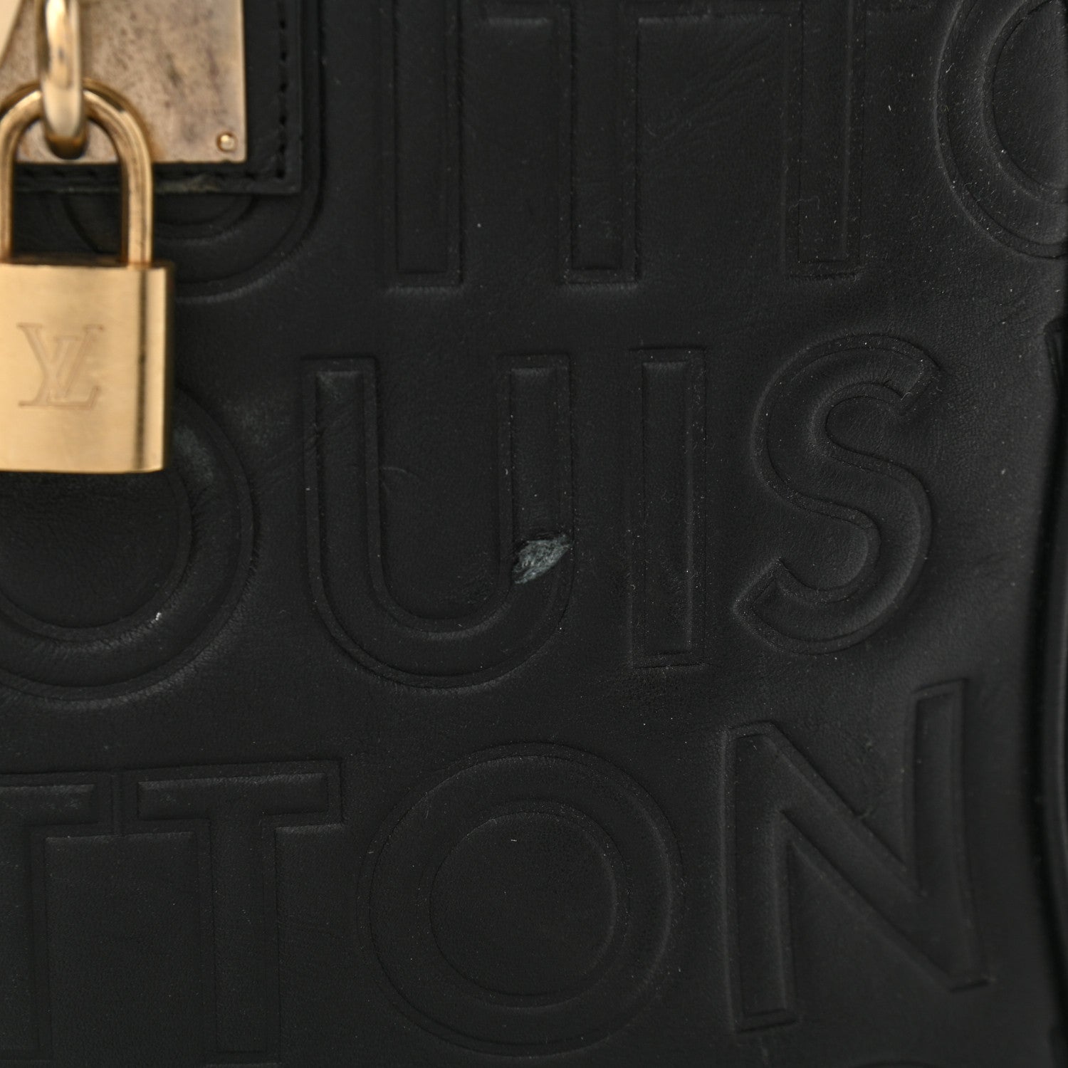 Louis Vuitton Calfskin Embossed Speedy Cube 30 Black 14 of 17