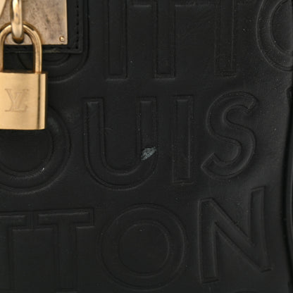 Louis Vuitton Calfskin Embossed Speedy Cube 30 Black 14 of 17