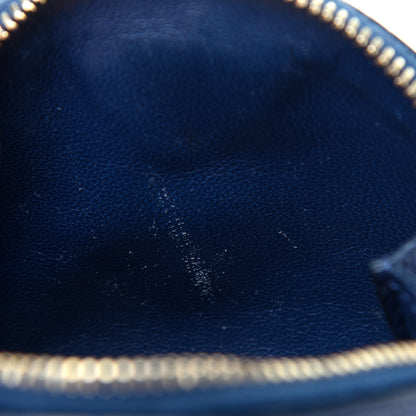 Prada Saffiano Metal Coin Purse Bluette 7 of 10