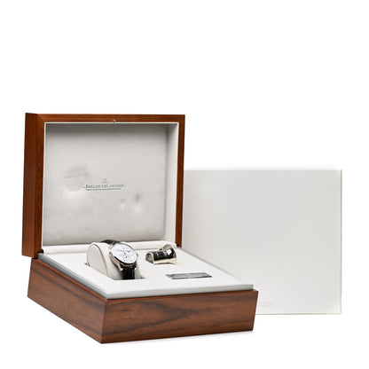 Jaeger-LeCoultre 18K White Gold Alligator 41mm Duometre Quantieme Lunaire Manual Winding Watch Q60435E1 5 of 5