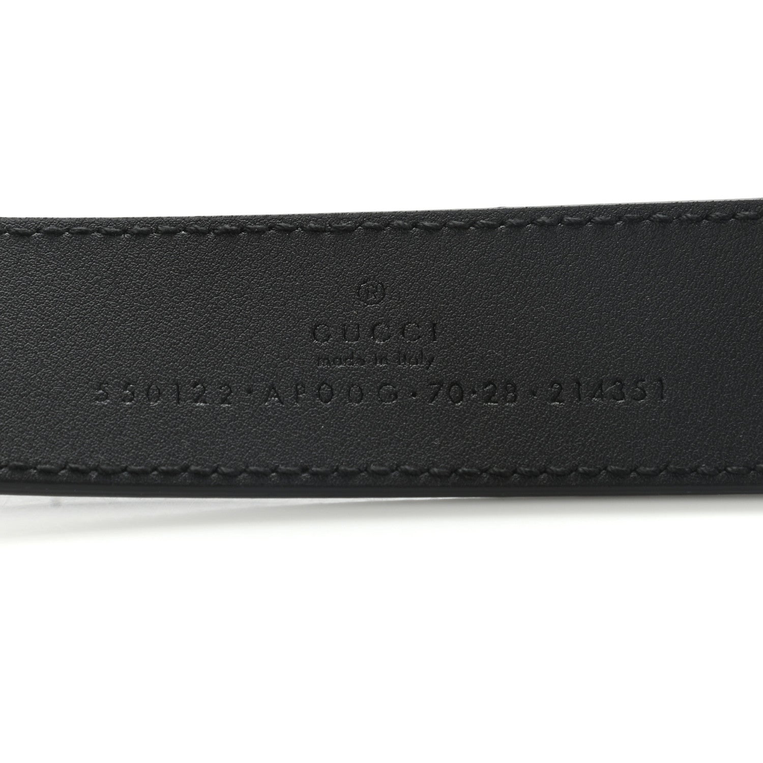 Gucci Calfskin Zumi 30mm Belt 70 28 Black 3 of 7