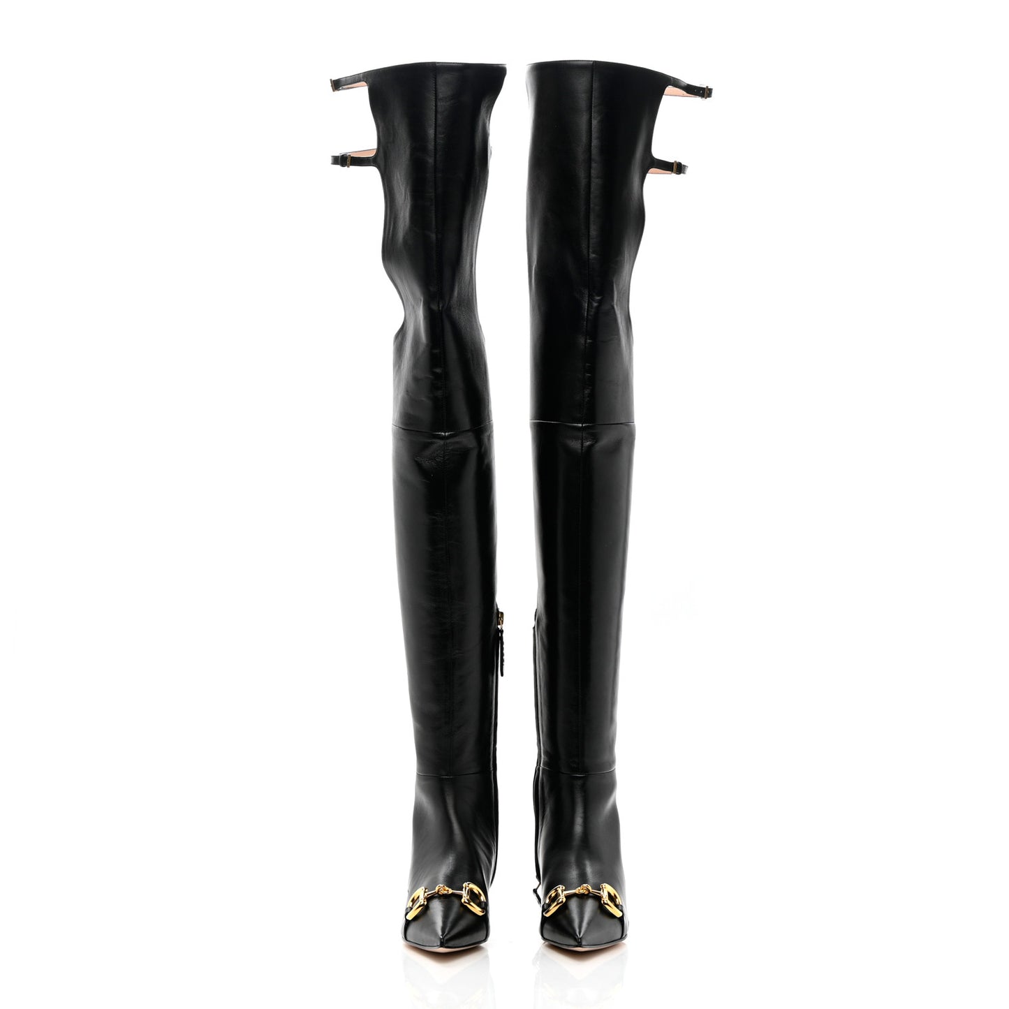 Nappa Horsebit Over The Knee Boots 35 Black