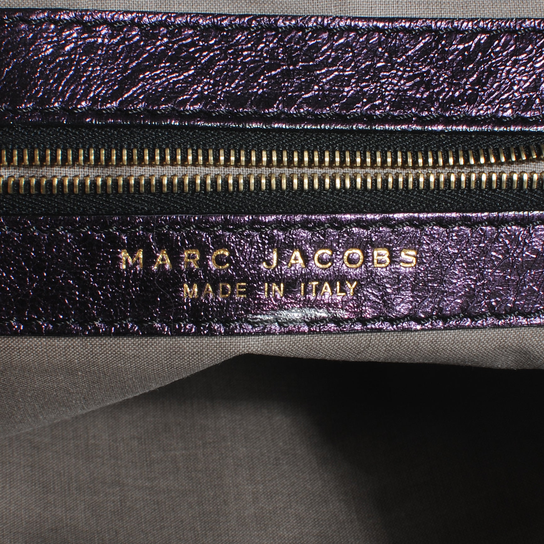 Marc Jacobs Metallic Patchwork Little Stam Deep Purple 5 of 7