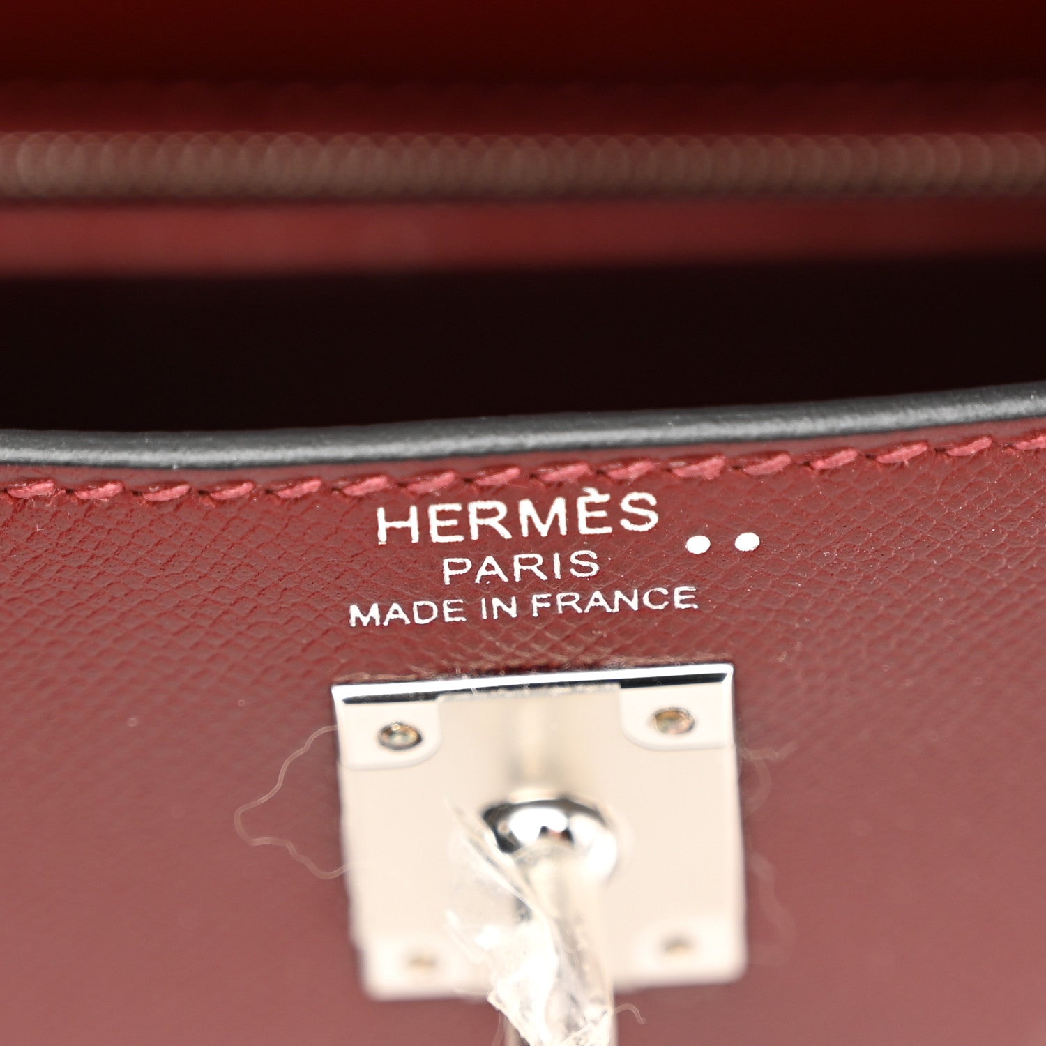 Hermes Madame Calfskin Shiny Niloticus Crocodile Kelly Sellier Touch 25 Rouge H Terre 6 of 14