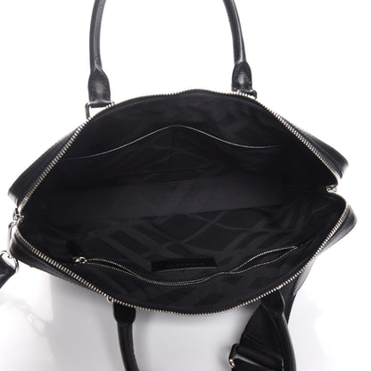 Burberry Textured Calfskin Barrow Briefcase Black 5 of 8