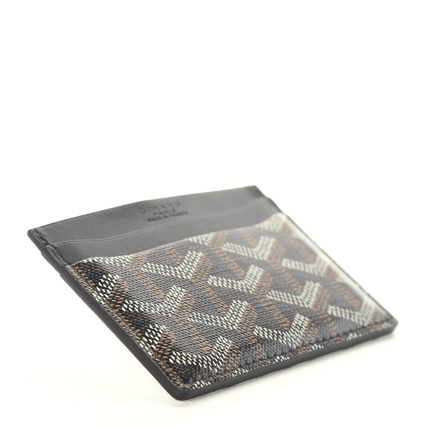 Goyardine Saint Sulpice Card Holder Black