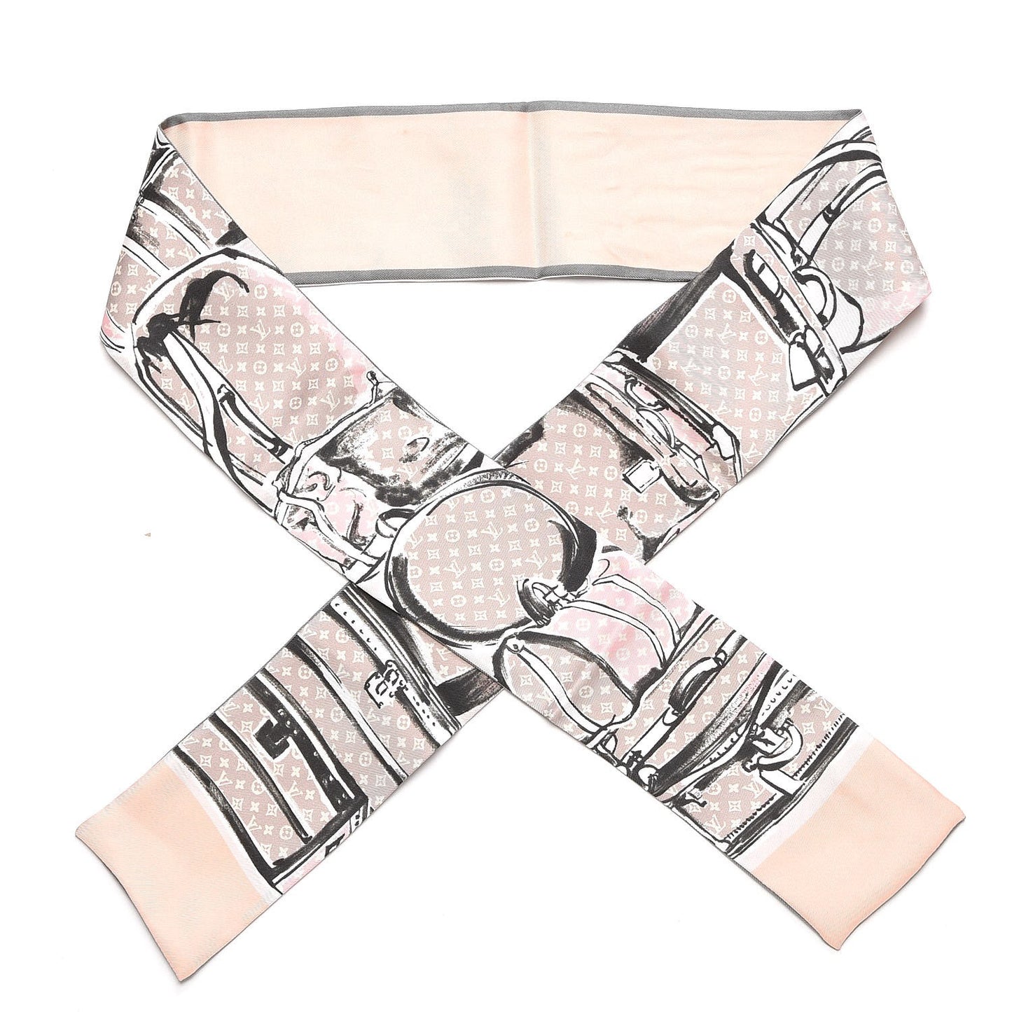 Silk Monogram Trunks Bandeau Rose Poudre