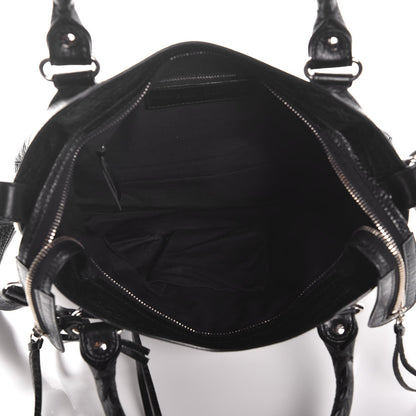 Balenciaga Agneau Classic Silver Hardware Town Black 6 of 8