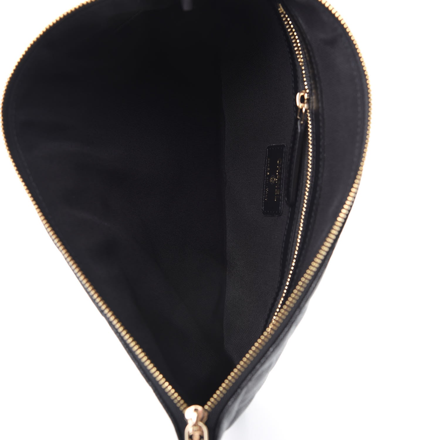 Chanel Caviar Quilted Medium French New Wave CC Pouch Black 5 of 8