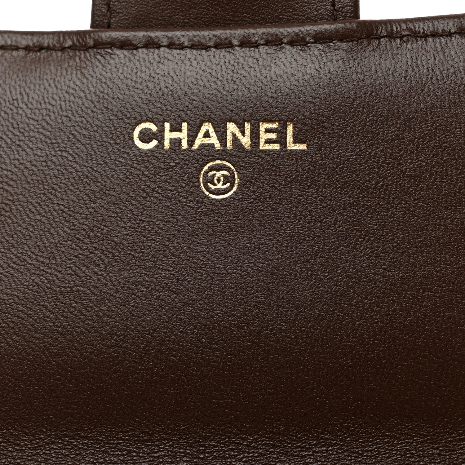 Chanel Lambskin Quilted Flap Phone Holder With Chain Green Brown 6 of 12