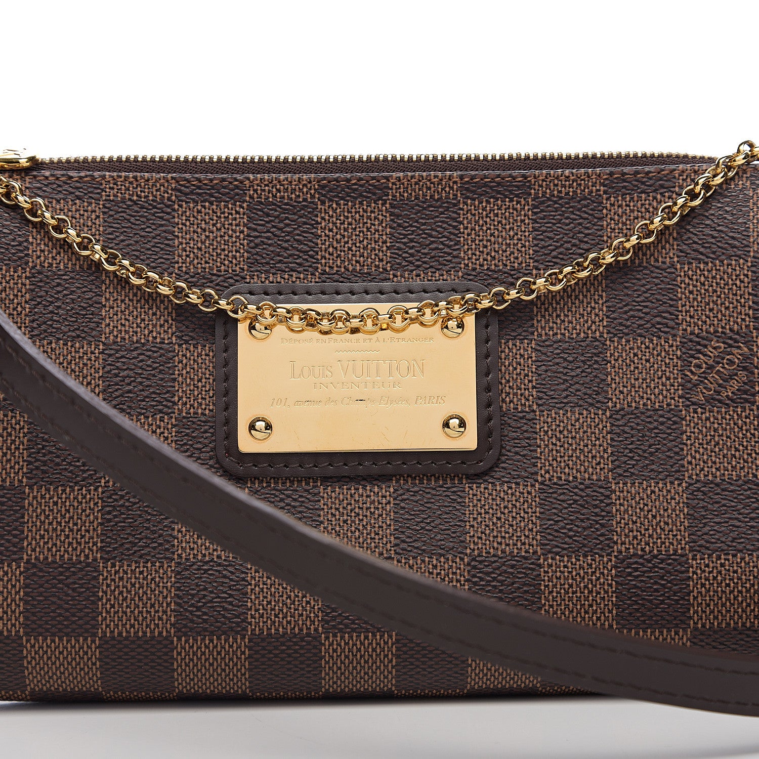 Louis Vuitton Damier Ebene Eva Clutch 9 of 9