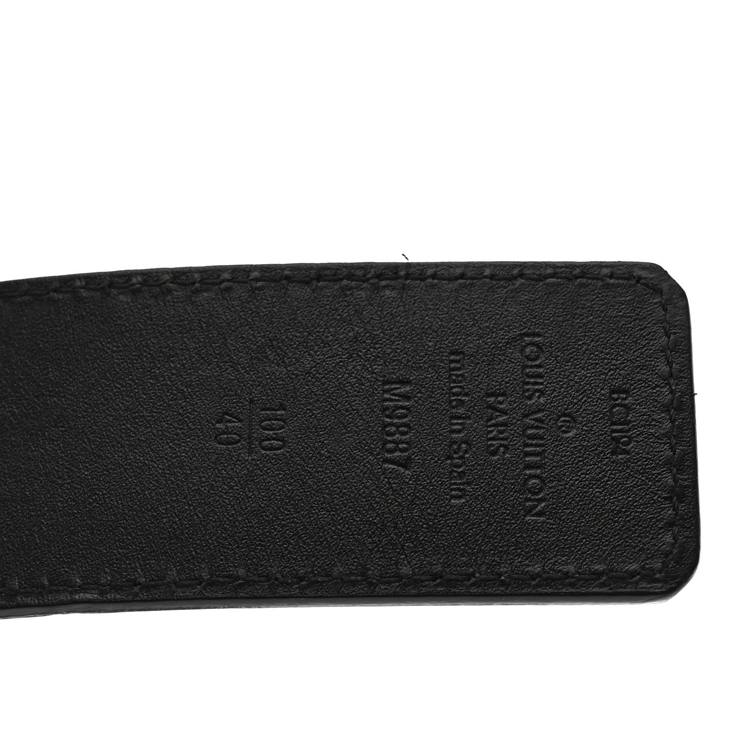 Louis Vuitton Calfskin 40mm LV Initiales Reversible Belt 100 40 Navy 100/40 Black Dark Brown 5 of 6