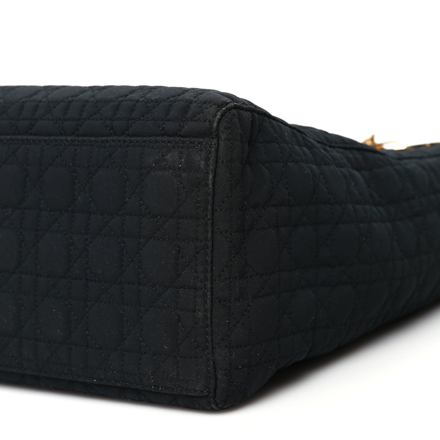 Christian Dior Nylon Cannage Large Lady Dior Black 10 of 10
