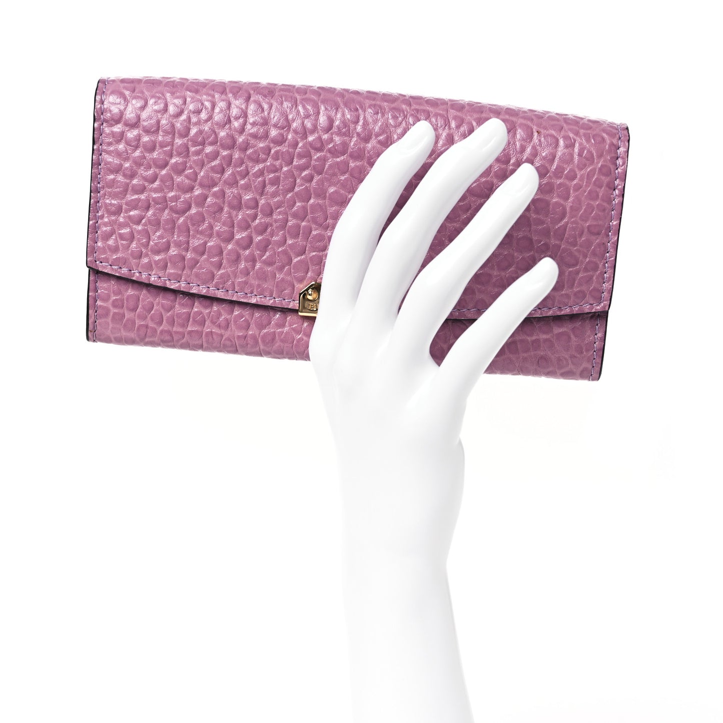Signature Grain Porter Continental Wallet Pink Heather