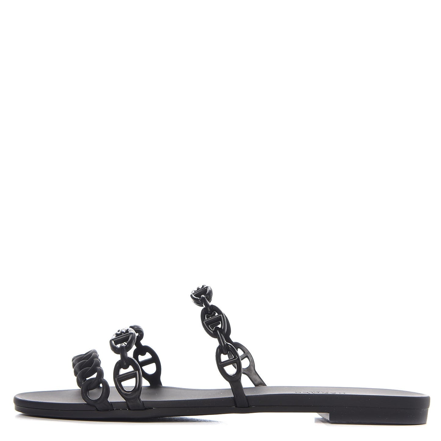 Rubber Chaine d'Ancre Rivage Sandals 37 Black