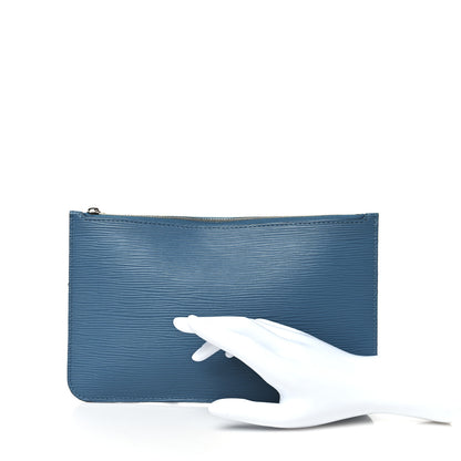 Louis Vuitton Epi Neverfull Pochette MM GM Cyan 2 of 7