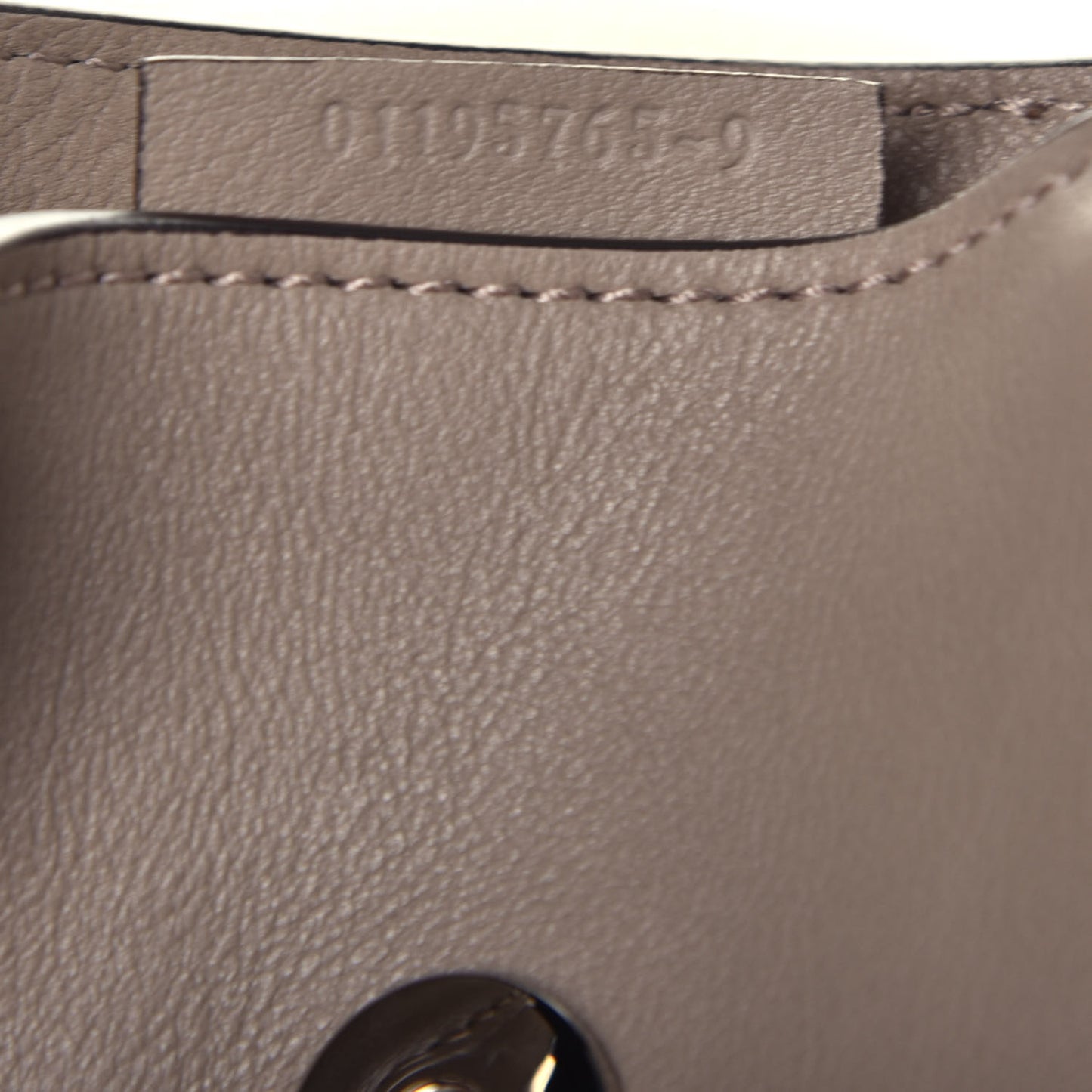 Suede Calfskin Mini Faye Backpack Motty Grey