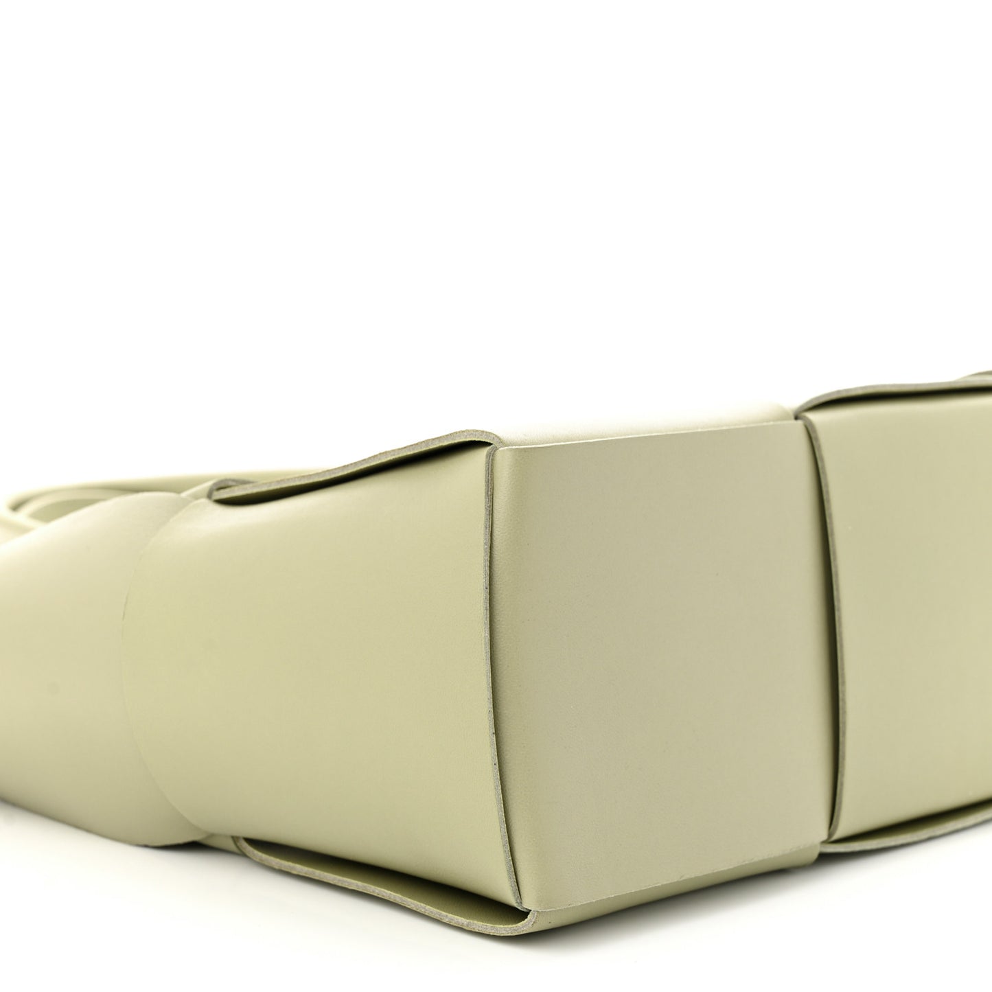 Grained Calfskin Intrecciato Medium Arco Tote Travertine