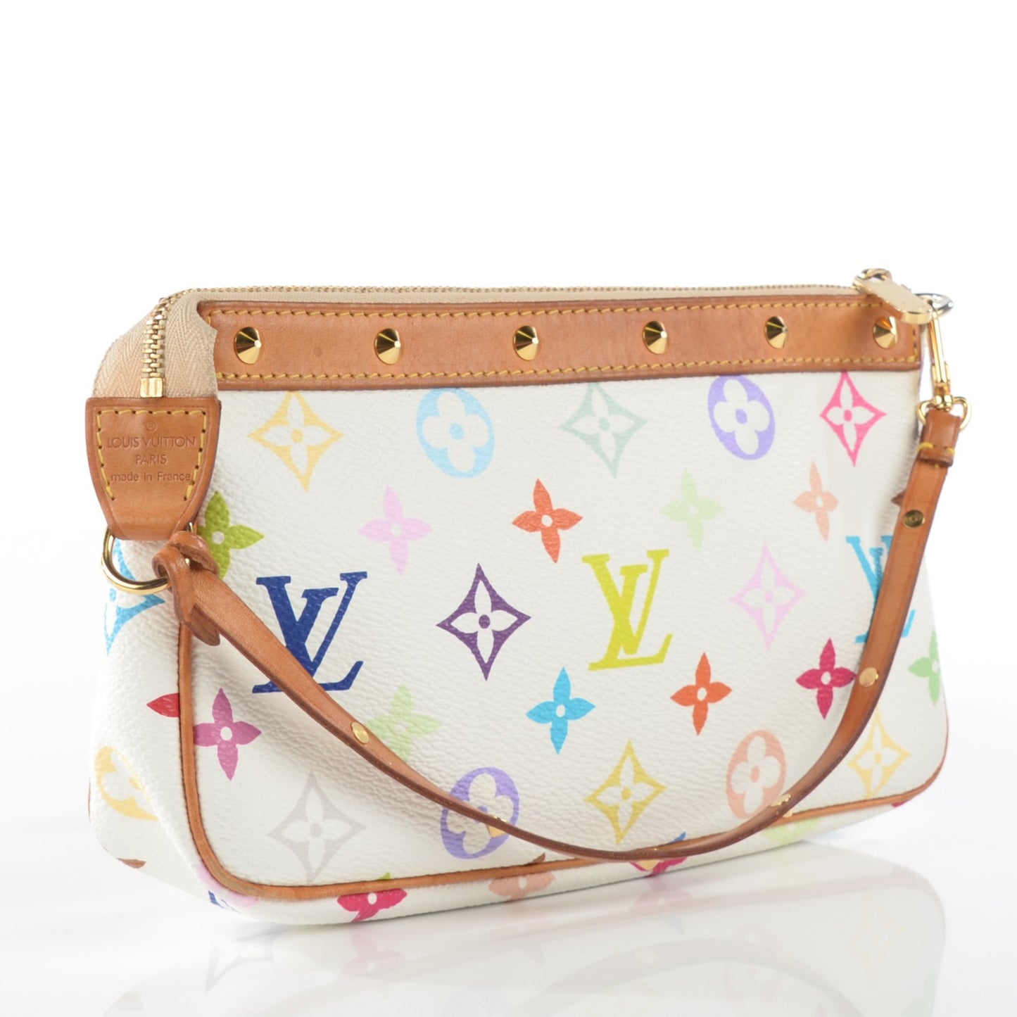 Monogram Multicolor Pochette Accessories White