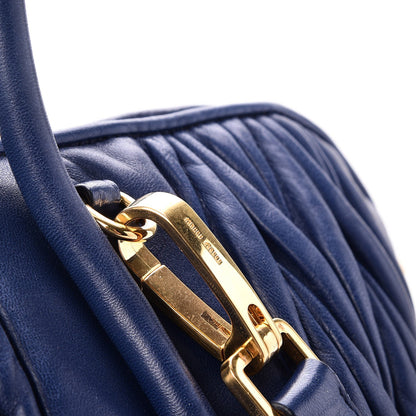 Miu Miu Nappa Matelasse Tote Blue 9 of 14