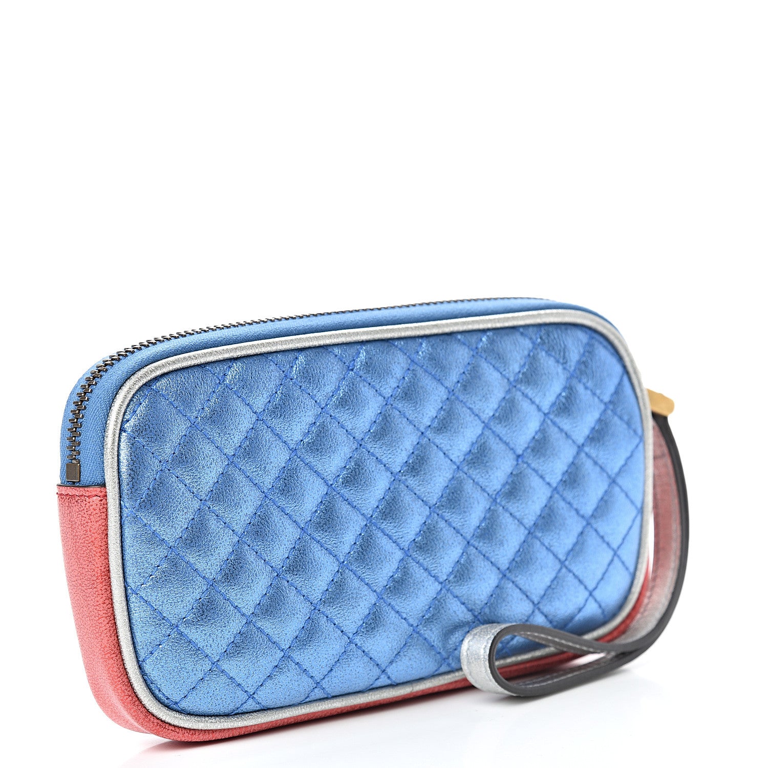 Gucci Laminated Nappa Trapuntata Zumi iPhone Case Rosso Marine Argento 2 of 7