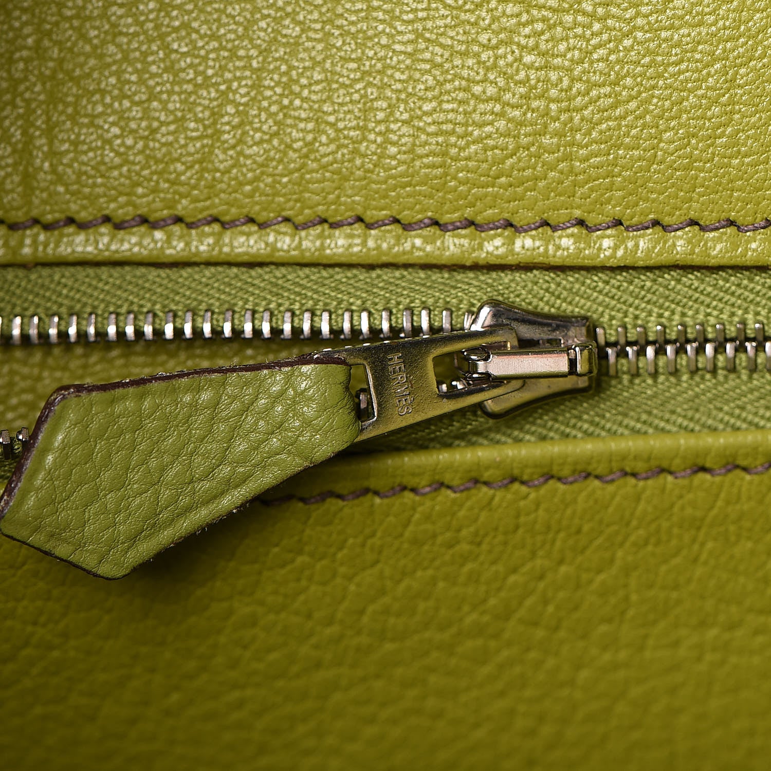 Hermes Togo Birkin 35 Vert Anis 16 of 53