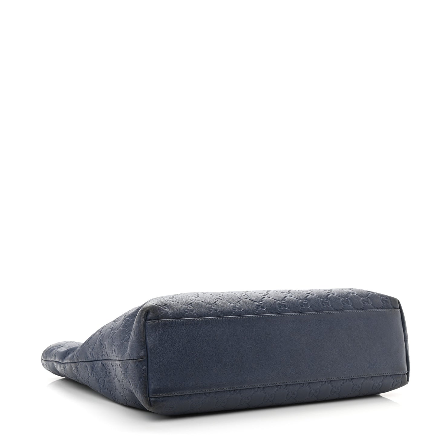 Guccissima Medium Zippered Shopping Tote Blue