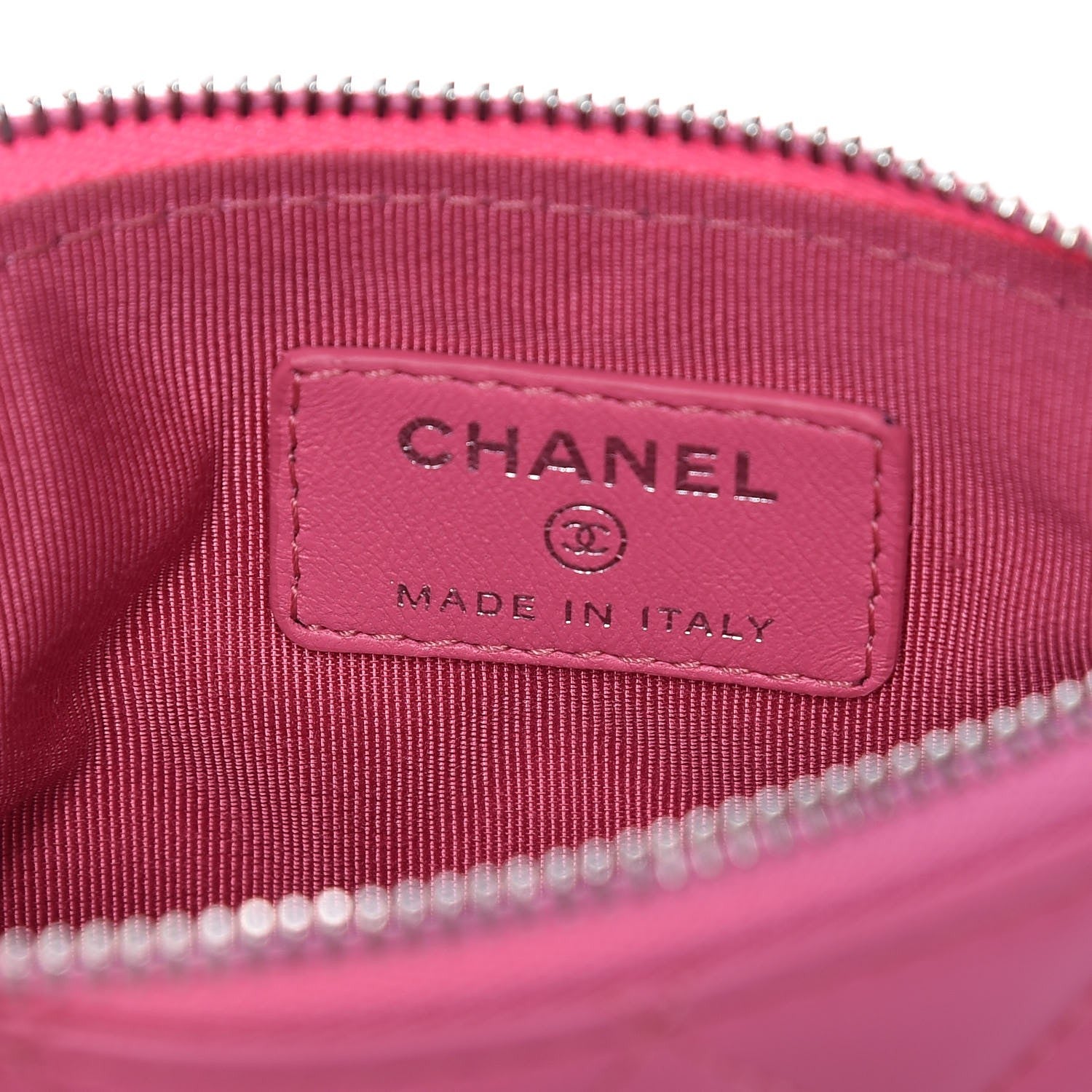 Chanel Lambskin Quilted Small Cosmetic Case Pink 6 of 8