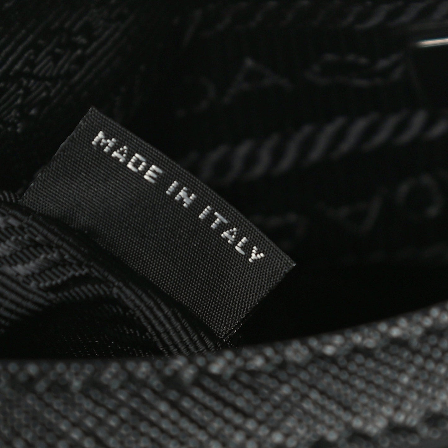 Tessuto Nylon Saffiano Mini Re-Edition 2005 Bag Black