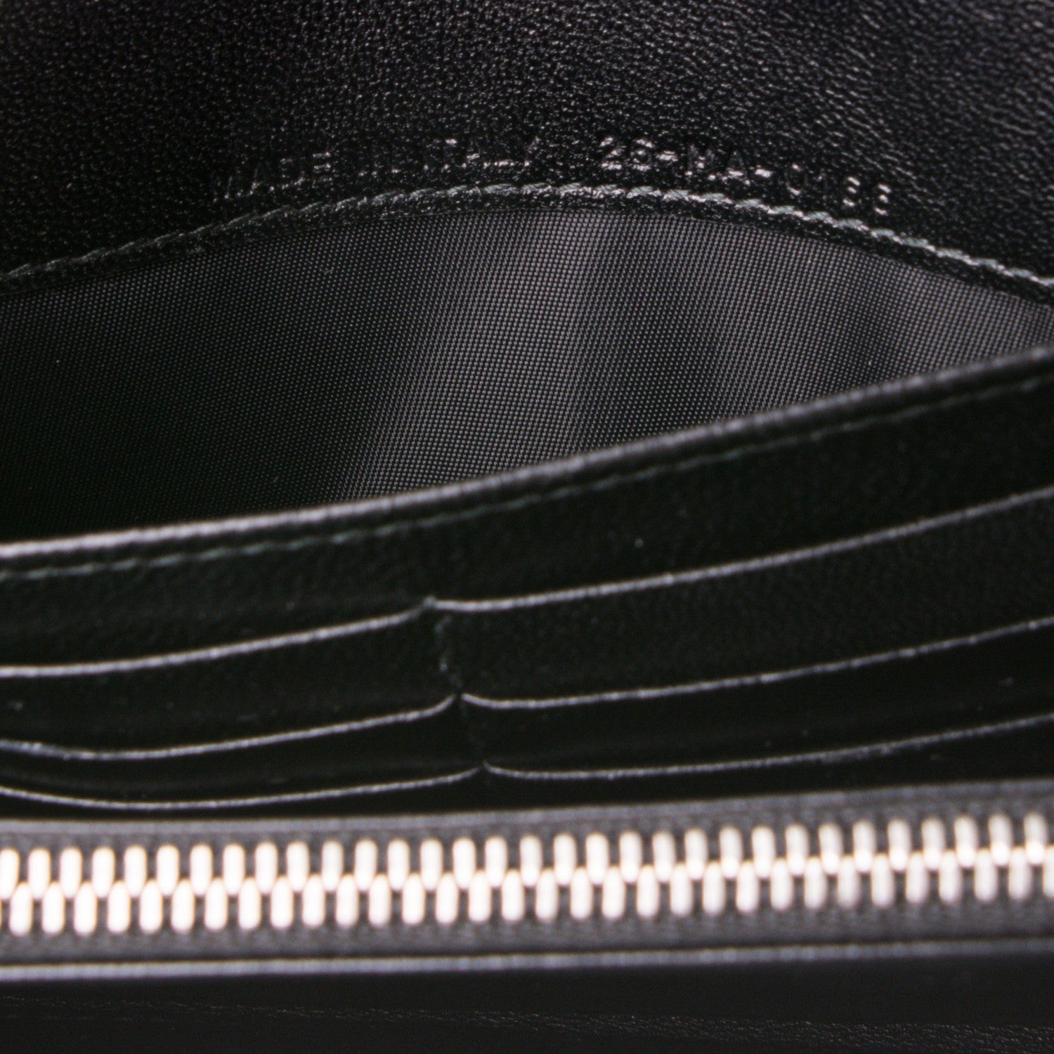Christian Dior Grained Calfskin Diorama Croisiere Chain Wallet Black 7 of 7