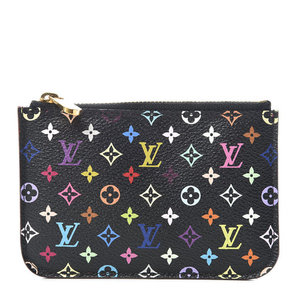 Louis Vuitton Monogram Multicolor Key Pouch Black Grenade 1 of 6
