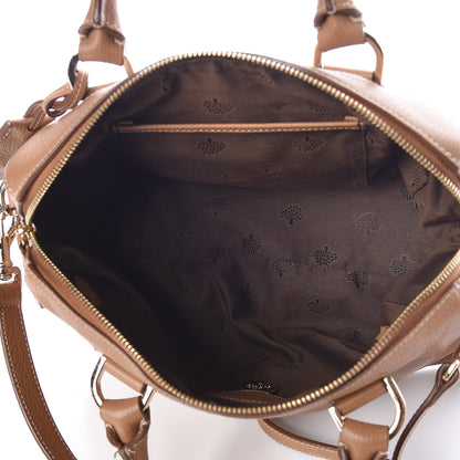 Mulberry Glossy Goatskin Small Del Rey Satchel Fudge 5 of 9